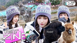 [Jeans' ZINE🐢] 다니엘의 힐링 여행 EP.1 모다니와 동물 친구들🐰🦙🐴🐕🐷 | NewJeans