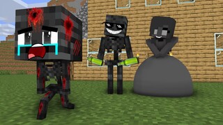 Monster School : Wither Skeleton Baby Sad Life - minecraft animation