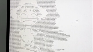 用文本文档写一幅画
