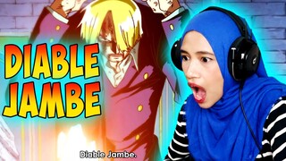 SANJI IS BURNING HOT! SANJI VS JABRA! DIABLE JAMBE 🔴 One Piece Episode 297 & 298 REACTION