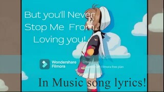 You never stop me from loving you (stalking you) Sonia Evans lyrics