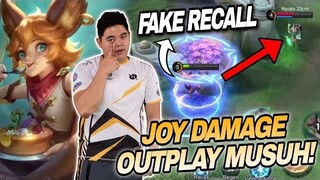 OUTPLAY MUSUH NAFSUAN !! FAKE RECALL PAKE JOY DAMAGE !! - MOBILE LEGENDS