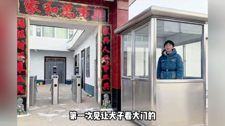 Daughter gets the princess room, son gets the guardhouse—seen plenty of “dog sons,” but this is the 