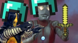 Ultraman defeated Zetton, but Minecraft sound effects