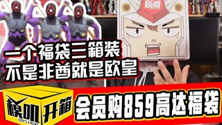 【模叽开箱】会员购859高达福袋，强制遣返回欧洲？