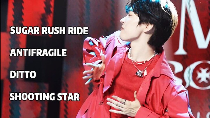 他好享受啊！连淮伟翻跳Antifragile+Sugar rush ride+Ditto+Shooting star 合集