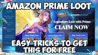 AMAZON PRIME LOOT MOBILE LEGENDS | PAANO MAKUHA NG LIBRE LANG?