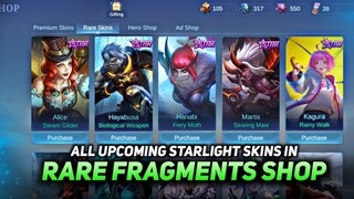 UPCOMING SKIN IN RARE FRAGMENT SHOP | MLBB RARE FRAGMENT SHOP UPDATE 2022 | FREE RARE FRAGMENTS MLBB