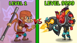 SOLO VỚI CAO THỦ VIỆT NAM LV100 THOR ALINE VS NGỘ KO Tower Conquest - TOP GAME ANDROID IOS THÀNH EJ
