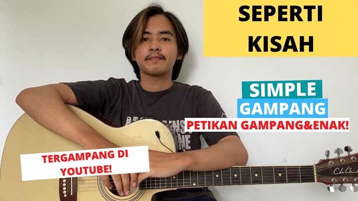 TUTORIAL PETIKAN (Seperti Kisah - Rizky Febian) (Tutorial Gitar) CHORD SIMPLE GAMPANG!