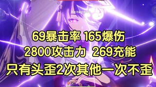 圣遗物几乎一次不歪的雷神有多恐怖？6个月的努力雷神只头歪了两次！！！【原神】