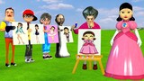 Scary Teacher 3D vs Squid Game Drawing and Style Fashion Squid Game Doll Nice or Error