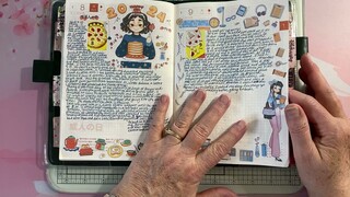 April Journaling in my Hobonichi A5 & Flip Through