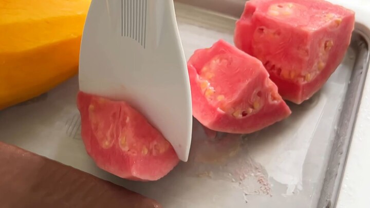 Colorful fruit ice cream