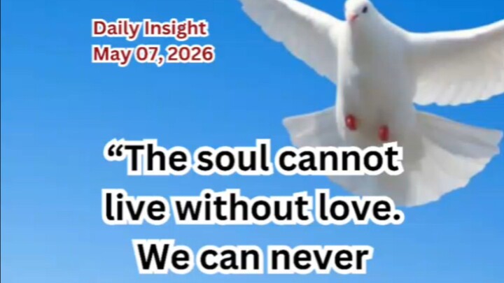 Daily Insight May 07, 2026 #faith #saint #insight