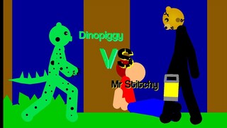 DINOPIGGY VS MR. STITCHY (BATTLE OF CURSED TOYS) - Stick Nodes Roblox Piggy