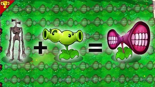 Plant vs Zombies ✔️ SRIEN HEAD plus Split Pea equal Super SRIEN HEAD Pea-- PVZ funny moments  🅿 133