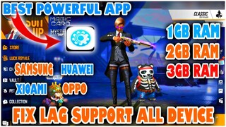 Free Fire Fix lag Powerful App To Fix lag 1gb 2gb 3gb ram | Fix lag Without gfx Tool & Game Booster