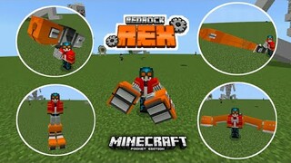 รีวิว+แจก Rex พลังจักรกลมหาประลัย!! ใช้พลังได้ โครตเท่ | Minecraft PE