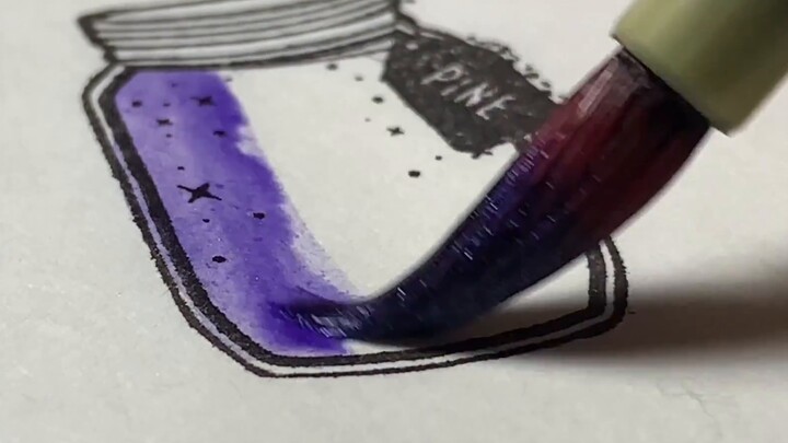 Color Ink Test | Supplement | Collection of Purple Color Ink