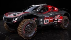 Car Century 3008 DKR in Dakar Desert Rally. Abu Dhabi racing