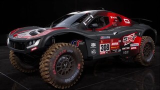 Car Century 3008 DKR in Dakar Desert Rally. Abu Dhabi racing