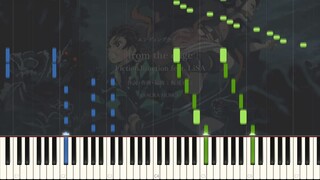 From the Edge - Kimetsu no Yaiba ED [Piano Synthesia + Sheet]