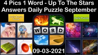 4 Pics 1 Word - Up To The Stars - 03 September 2021 - Answer Daily Puzzle + Bonus Puzzle