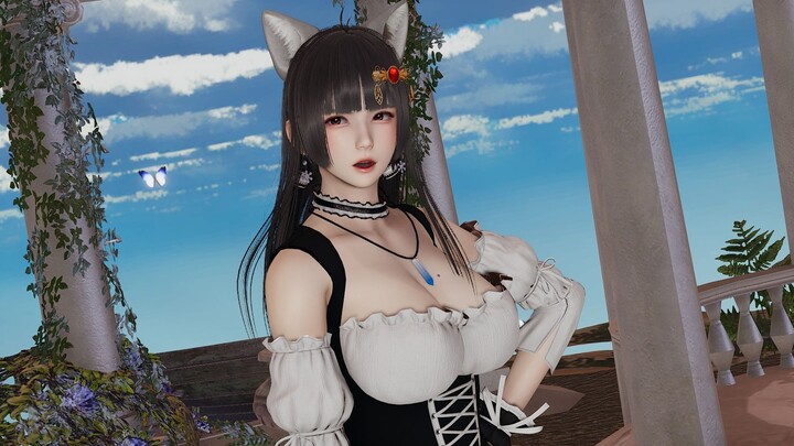 [MMD]Maid with cat ears dancing with passion|<Dameyo>