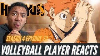 VOLLEYBALL PLAYER REACTS: Haikyuu! Season 4 Episode 22 - Pitons