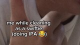 Swiftie doing house chores (IPA)