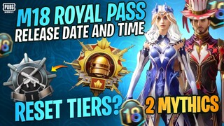 M18 Royal Pass Release Date & Timing | 2 Mythic Outfits |New Season Date |PUBGM