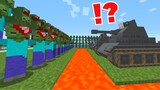 ZOMBIE APOCALYPSE vs ARMY TANKS | Minecraft PE