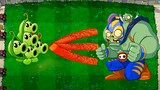pvz plants vs zombies Hack || Threepeater + Tall-nut + Garlic vs Buckethead Zombie + Gargantuar p23