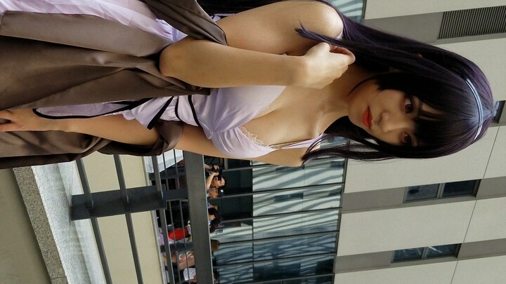4K Comic Exhibition Black Silk Xiazhiqiu Shiyu senior sister cosplay 20190608