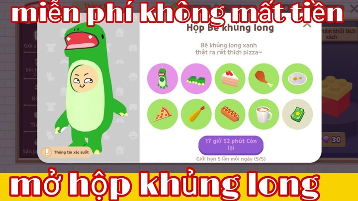 PLAY TOGETHER | mở hộp bé khủng long miễn phí không cần xem quảng cáo