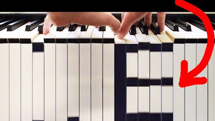 Far from the original! Printing "RUSH E" with a piano