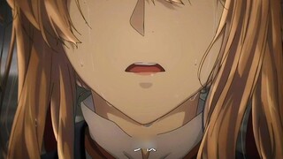 Beautiful scenes of Violet weeping in the rain|<Violet Evergarden>