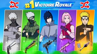 SKIN NARUTO ALEATOIRE CHALLENGE pour TOP1 ! Fortnite Saison 8