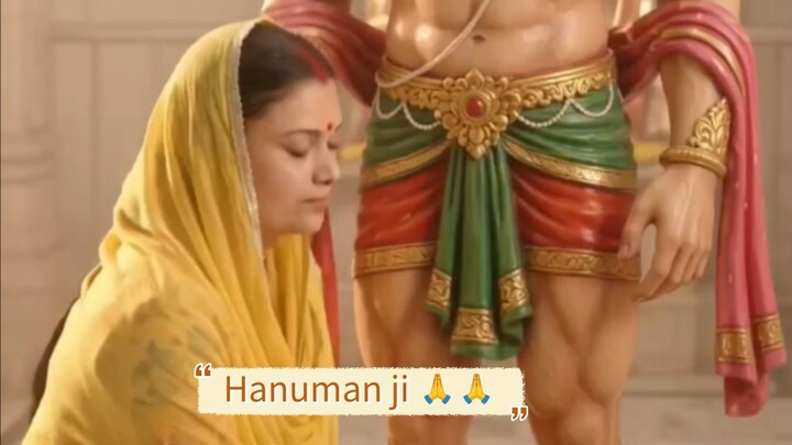 Hanuman ji ko rakhi bandte huye 🙏
