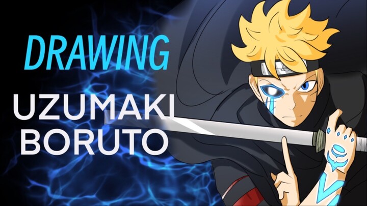 Drawing Uzumaki Boruto // Naruto next generation // Speed paint