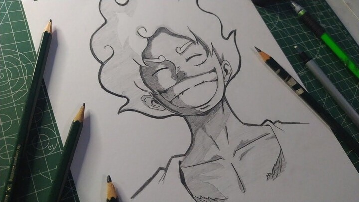 SKETSAAA LUFFY GEAR 5 | Menggambar Anime untuk Pemula