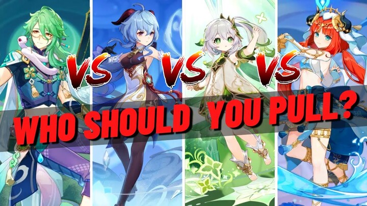 BAIZHU / GANYU / NAHIDA / NILOU - Which 5 Star Should You Pull For In Genshin Impact 3.6 Banners