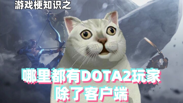 Gaming meme knowledge: DOTA2 players are everywhere except the client.