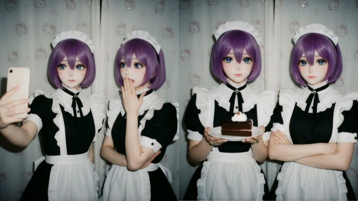 Kaede x Suzu Cosplay 💜💜 Anime Twins