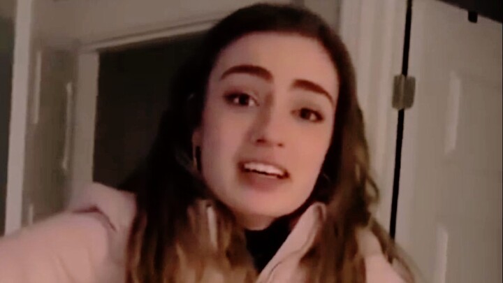 A joyful girl who has just become single
