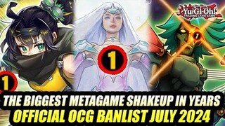 The BIGGEST Metagame Shakeup In YEARS! Yu-Gi-Oh! OFFICIAL OCG Banlist July 2024