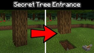 ✓Minecraft: How To Build A Simple Secret Tree Entrance