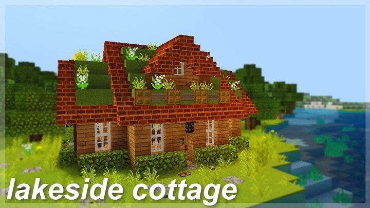 [Minecraft] Lakeside cottage | aesthetic speedbuild
