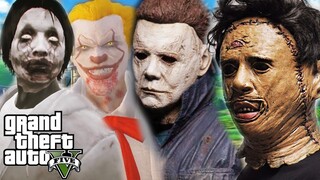 GTA 5 Mod - Jeff The Killer Pennywise Michael Myers Slenderman Đánh Bại Leatherface | Big Bang